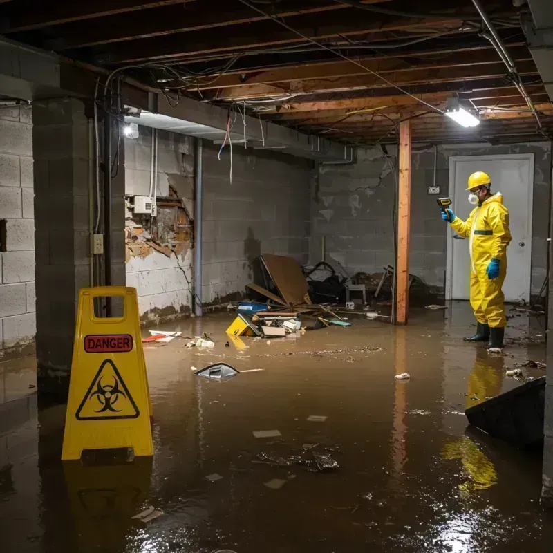 Flooded Basement Electrical Hazard in Las Palmas II, TX Property